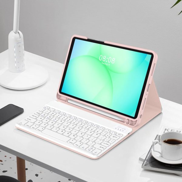 TECH-PROTECT SC PEN + KEYBOARD GALAXY TAB A9+ PLUS / A11+ PLUS 11.0 PINK - Image 3