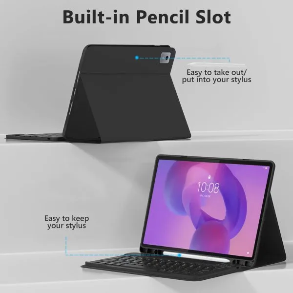 Θήκη Tech-Protect SC Pen + Μαγνητικό Πληκτρολόγιο Bluetooth για Lenovo Idea Tab Plus 12.1" (TB-361) – Black - Image 4