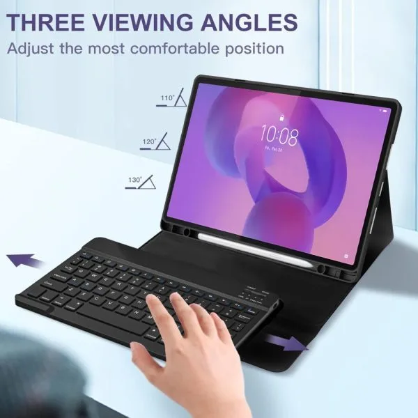 Θήκη Tech-Protect SC Pen + Μαγνητικό Πληκτρολόγιο Bluetooth για Lenovo Idea Tab Plus 12.1" (TB-361) – Black - Image 7