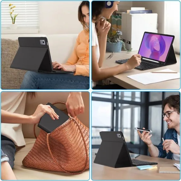 Θήκη Tech-Protect SC Pen + Μαγνητικό Πληκτρολόγιο Bluetooth για Lenovo Idea Tab Plus 12.1" (TB-361) – Black - Image 9