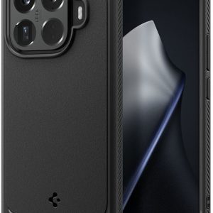 Θήκη Spigen Rugged Armor Matte Black με Carbon Fiber λεπτομέρειες για Xiaomi 15T Pro