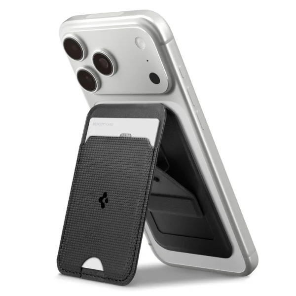 Spigen Slim Fold Stand MagSafe Wallet 1 Card Black (AFA10405)