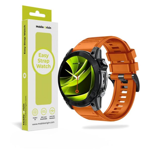 Mobile Origin Easy Strap Silicone Watch 26mm Orange