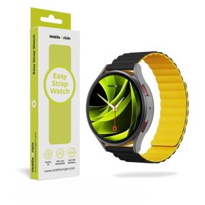 Mobile Origin Easy Strap Magnetic Watch 22mm Black/Yellow