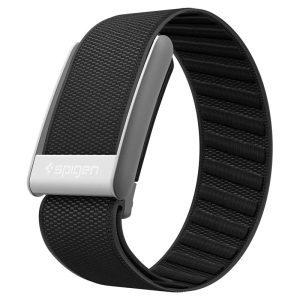 Μαύρο υφασμάτινο λουράκι Spigen Fabric Band WBF3 με μεταλλικούς συνδέσμους για το Whoop 5.0