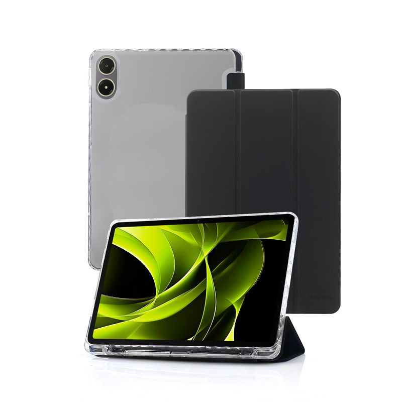 Προστατευτική θήκη Mobile Origin Easy Tablet Case για Xiaomi Redmi Pad Pro με διάφανη πλάτη και μαύρο κάλυμμα