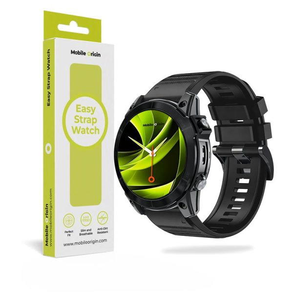 Mobile Origin Easy Strap Silicone Watch 22mm Black