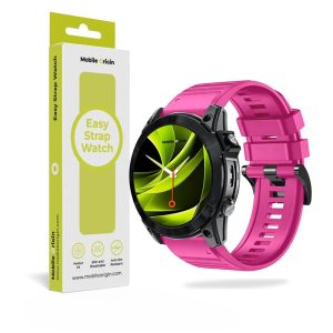 Mobile Origin Easy Strap Silicone Watch 22mm Pink