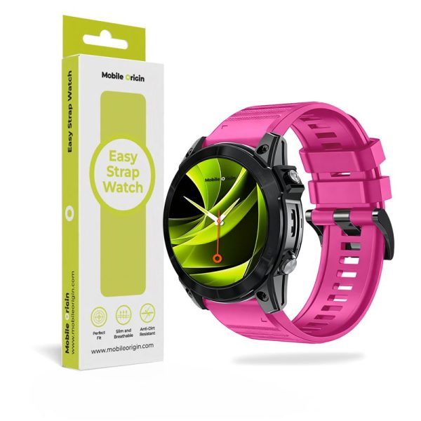Mobile Origin Easy Strap Silicone Watch 26mm Pink