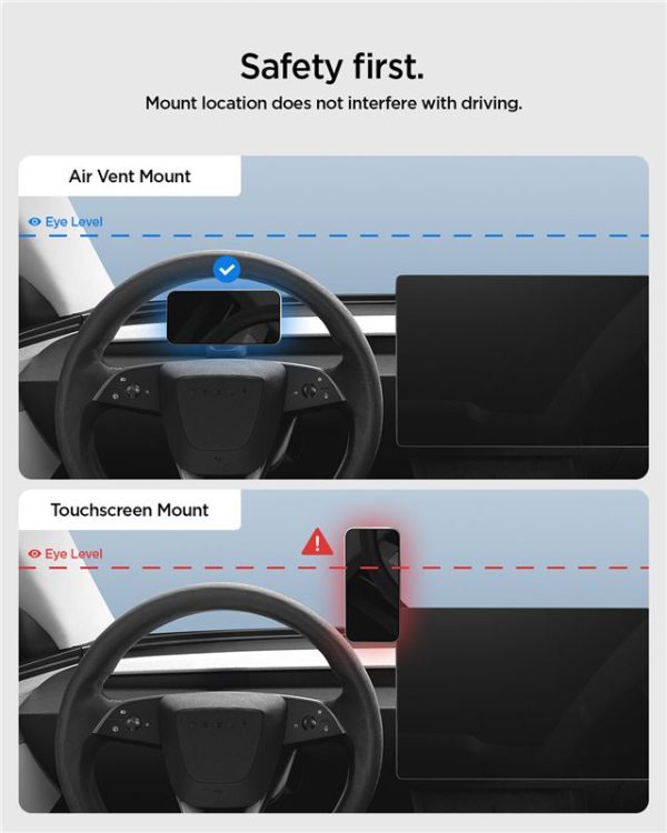 Βάση Αυτοκινήτου Spigen Tesla Airvent MagSafe Mount TAM100 για Tesla Model 3 (2024) / Y (Juniper) – Black (ACP10259) - Image 14