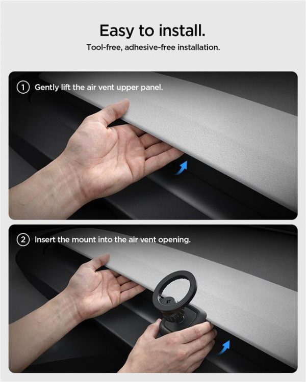 Βάση Αυτοκινήτου Spigen Tesla Airvent MagSafe Mount TAM100 για Tesla Model 3 (2024) / Y (Juniper) – Black (ACP10259) - Image 9
