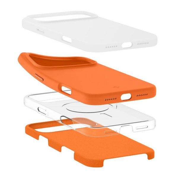 Θήκη Spigen Silicone Fit MagSafe για iPhone 17 Pro – Cosmic Orange (ACS11379) - Image 7