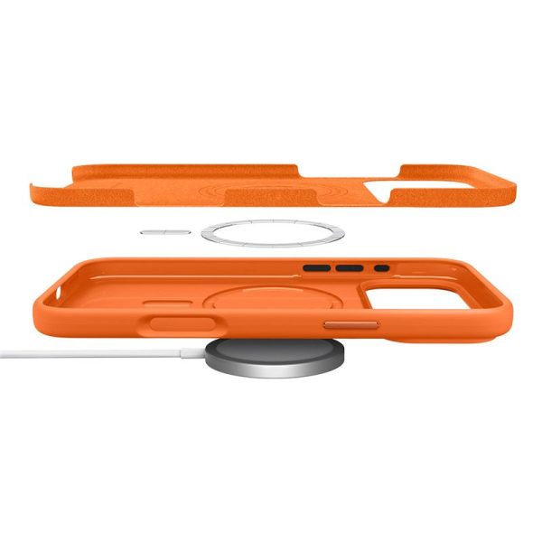 Θήκη Spigen Silicone Fit MagSafe για iPhone 17 Pro – Cosmic Orange (ACS11379) - Image 5