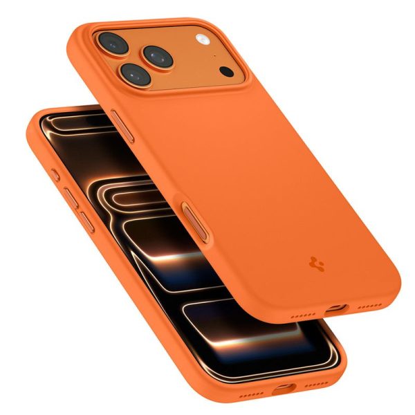 Θήκη Spigen Silicone Fit MagSafe για iPhone 17 Pro – Cosmic Orange (ACS11379) - Image 11