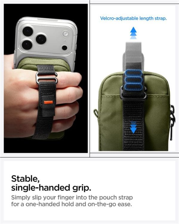 Organizer Πορτοφόλι MagSafe Spigen TintapZip Portable Pouch Olive Green (AFA10227) - Image 16