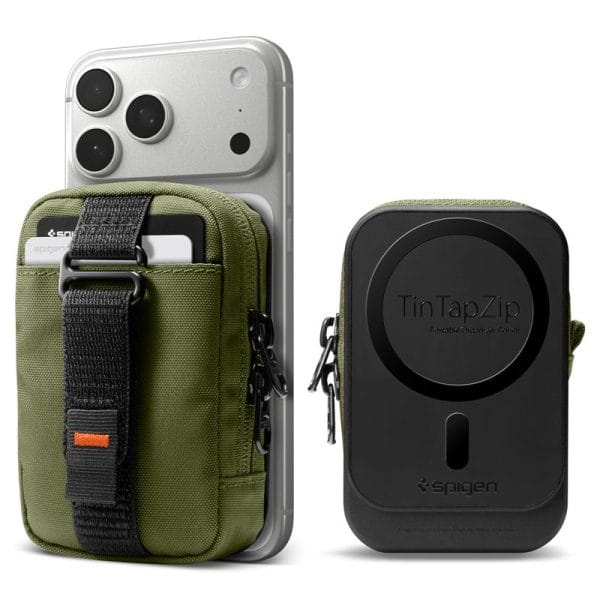 Organizer Πορτοφόλι MagSafe Spigen TintapZip Portable Pouch Olive Green (AFA10227) - Image 17