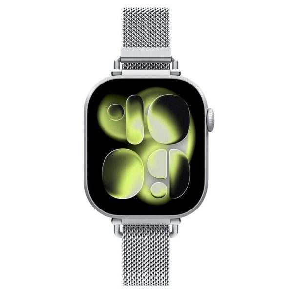 Μεταλλικό Λουράκι Spigen Metal Band για Apple Watch 42mm / 41mm / 40mm – Silver (AMP10498) - Image 6
