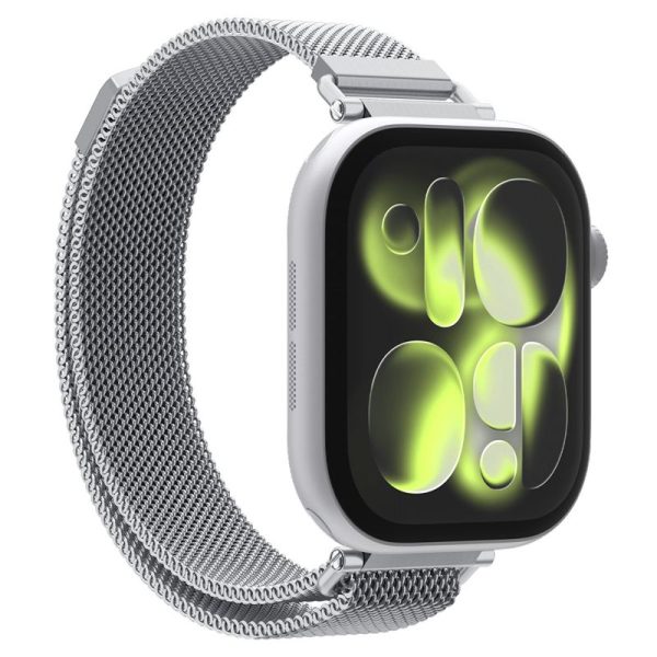 Μεταλλικό Λουράκι Spigen Metal Band για Apple Watch 42mm / 41mm / 40mm – Silver (AMP10498) - Image 13