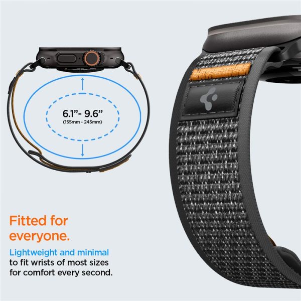 Λουράκι Spigen Athlex Air 2 Active Band για Apple Watch 49mm / 46mm / 45mm / 44mm – Black / Orange (AMP10607) - Image 6