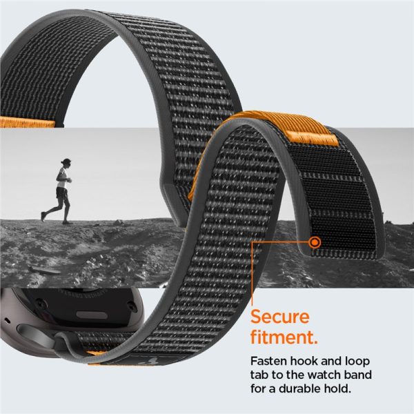 Λουράκι Spigen Athlex Air 2 Active Band για Apple Watch 49mm / 46mm / 45mm / 44mm – Black / Orange (AMP10607) - Image 16