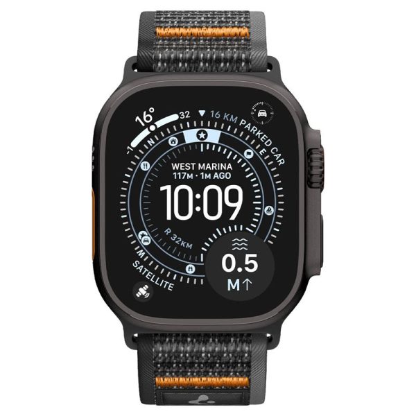 Λουράκι Spigen Athlex Air 2 Active Band για Apple Watch 49mm / 46mm / 45mm / 44mm – Black / Orange (AMP10607) - Image 9