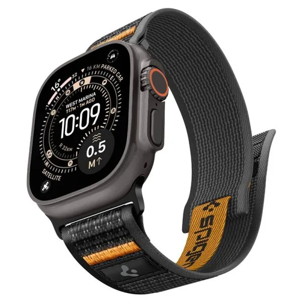 Λουράκι Spigen Athlex Air 2 Active Band για Apple Watch 49mm / 46mm / 45mm / 44mm – Black / Orange (AMP10607) - Image 11