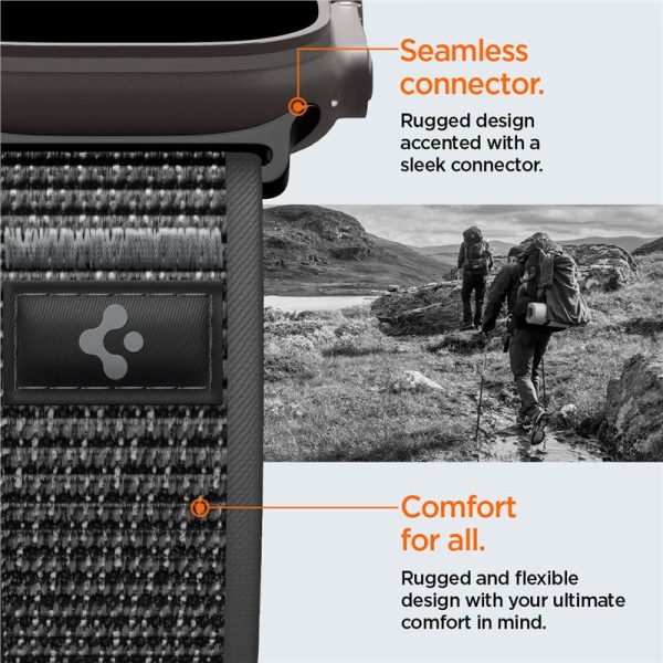 Λουράκι Spigen Athlex Air 2 Active Band για Apple Watch 49mm/46mm/45mm/44mm – Black Gray (AMP11113) - Image 7