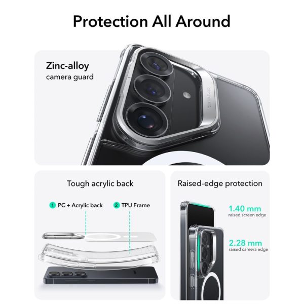 ESR CLASSIC HYBRID KICKSTAND MAGSAFE GALAXY S26 CLEAR - Image 2