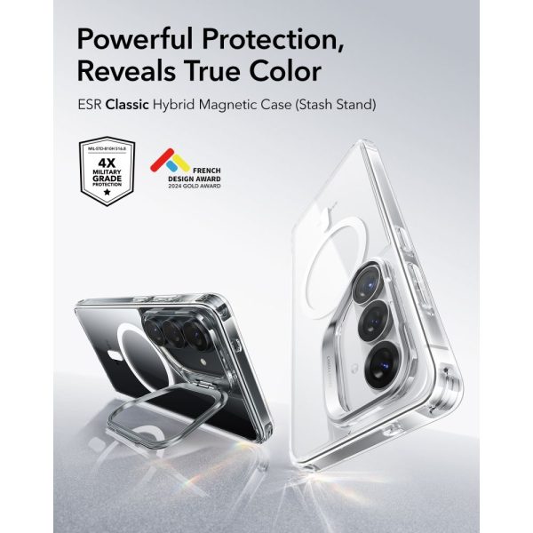 ESR CLASSIC HYBRID KICKSTAND MAGSAFE GALAXY S26 CLEAR - Image 4