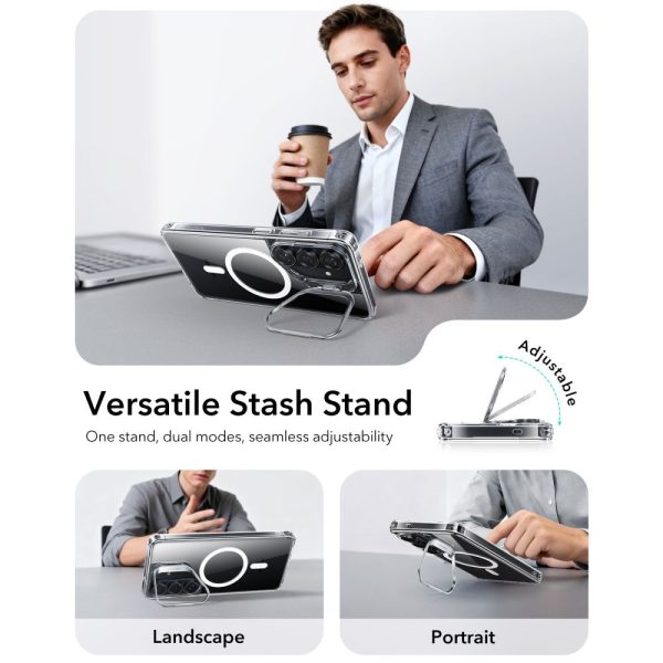 ESR CLASSIC HYBRID KICKSTAND MAGSAFE GALAXY S26+ PLUS CLEAR - Image 3