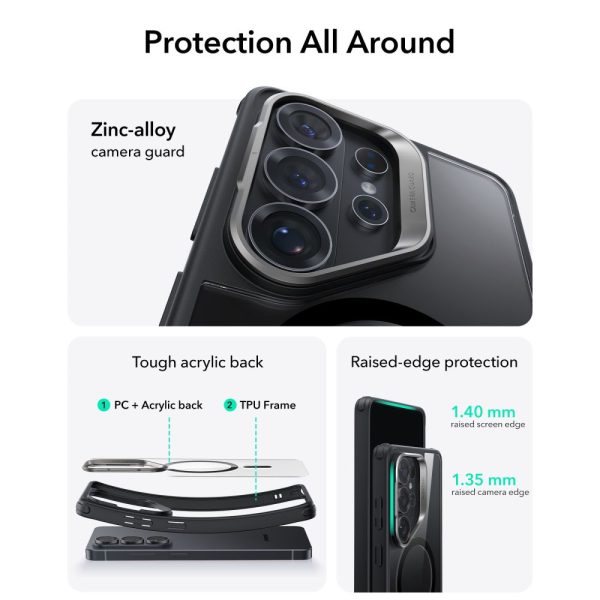 ESR CLASSIC HYBRID KICKSTAND MAGSAFE GALAXY S26 ULTRA CLEAR/BLACK - Image 2