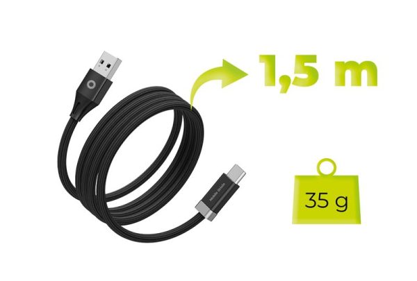 Mobile Origin 27W Magnetic StayCable USB-C to USB-A 1.5m CB6 (MO-27WMS-CB6) - Image 2