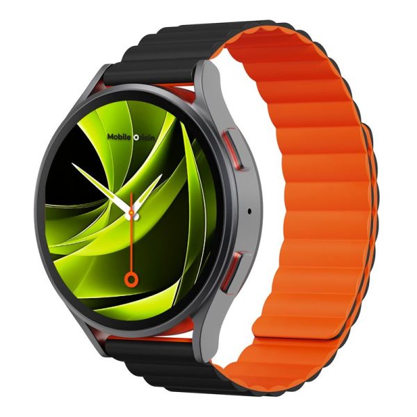 Mobile Origin Easy Strap Magnetic Watch 20mm Black/Orange (MO-ESM20-BLK-ORG) - Image 9