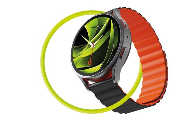 Mobile Origin Easy Strap Magnetic Watch 20mm Black/Orange (MO-ESM20-BLK-ORG) - Image 7