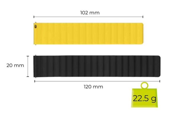 Mobile Origin Easy Strap Magnetic Watch 20mm Black/Yellow (MO-ESM20-BLK-YLW) - Image 3