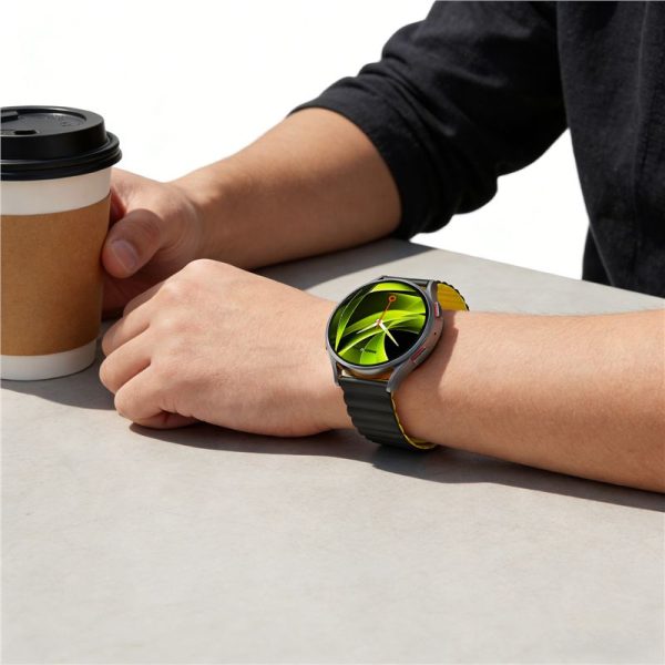 Mobile Origin Easy Strap Magnetic Watch 20mm Black/Yellow (MO-ESM20-BLK-YLW) - Image 10