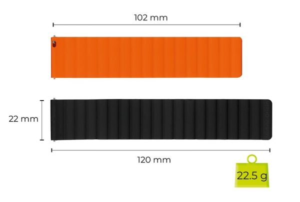 Mobile Origin Easy Strap Magnetic Watch 22mm Black/Orange (MO-ESM22-BLK-ORG) - Image 3