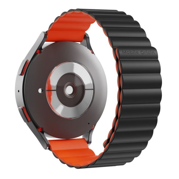 Mobile Origin Easy Strap Magnetic Watch 22mm Black/Orange (MO-ESM22-BLK-ORG) - Image 4