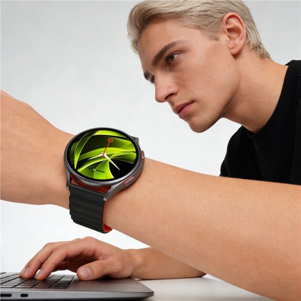 Mobile Origin Easy Strap Magnetic Watch 22mm Black/Orange (MO-ESM22-BLK-ORG) - Image 12