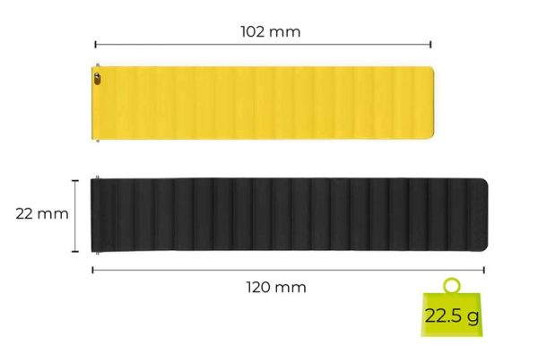 Mobile Origin Easy Strap Magnetic Watch 22mm Black/Yellow (MO-ESM22-BLK-YLW) - Image 4