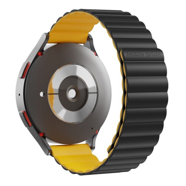 Mobile Origin Easy Strap Magnetic Watch 22mm Black/Yellow (MO-ESM22-BLK-YLW) - Image 5