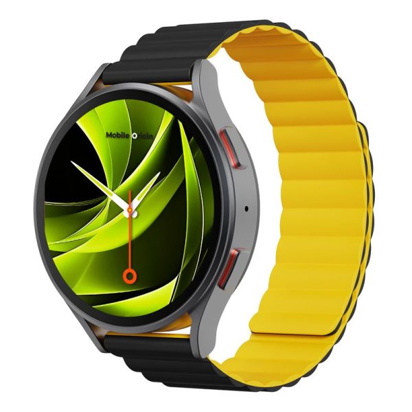 Mobile Origin Easy Strap Magnetic Watch 22mm Black/Yellow (MO-ESM22-BLK-YLW) - Image 6