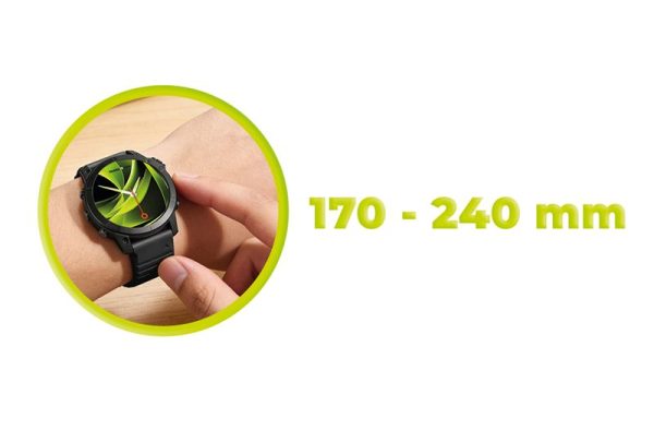 Mobile Origin Easy Strap Silicone Watch 22mm Black (MO-ESS-22-BLK) - Image 5