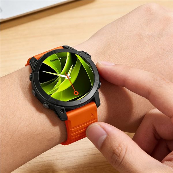 Mobile Origin Easy Strap Silicone Watch 22mm Orange (MO-ESS-22-ORG) - Image 3
