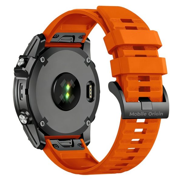 Mobile Origin Easy Strap Silicone Watch 26mm Orange (MO-ESS-26-ORG) - Image 10