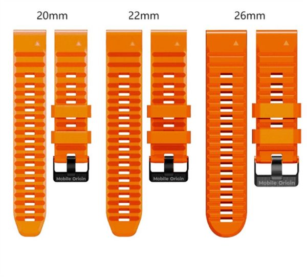 Mobile Origin Easy Strap Silicone Watch 26mm Orange (MO-ESS-26-ORG) - Image 13