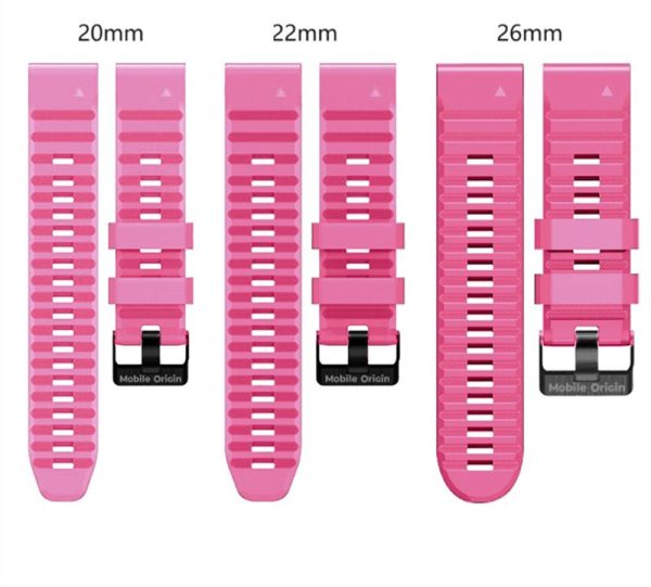 Mobile Origin Easy Strap Silicone Watch 26mm Pink (MO-ESS-26-PNK) - Image 6