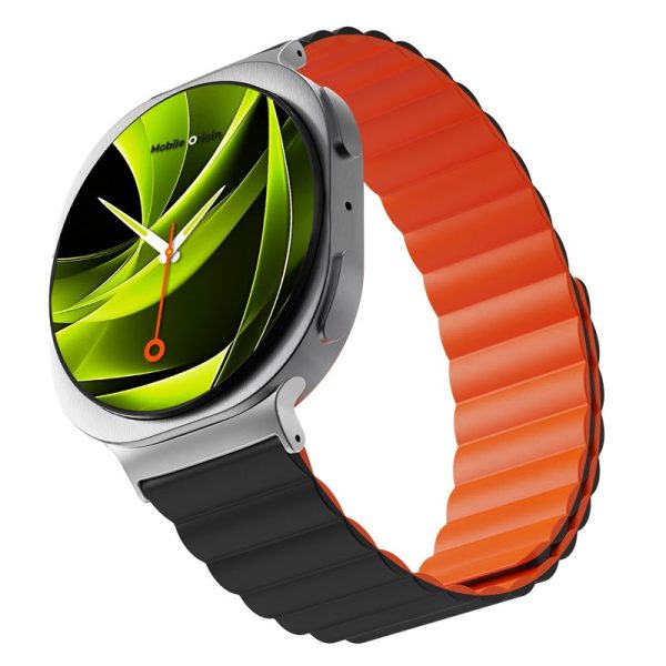 Mobile Origin Easy Strap Magnetic Galaxy Watch 8 Black/Orange (MO-MGW8-BLK-ORG) - Image 8