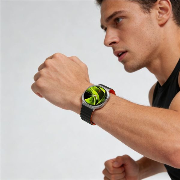 Mobile Origin Easy Strap Magnetic Galaxy Watch 8 Black/Orange (MO-MGW8-BLK-ORG) - Image 11