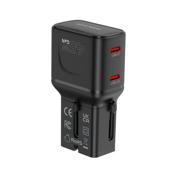 Mobile Origin 45W Travel Adapter EU/US/UK/AU PW26 Black (MO-PW26-BLK) - Image 8